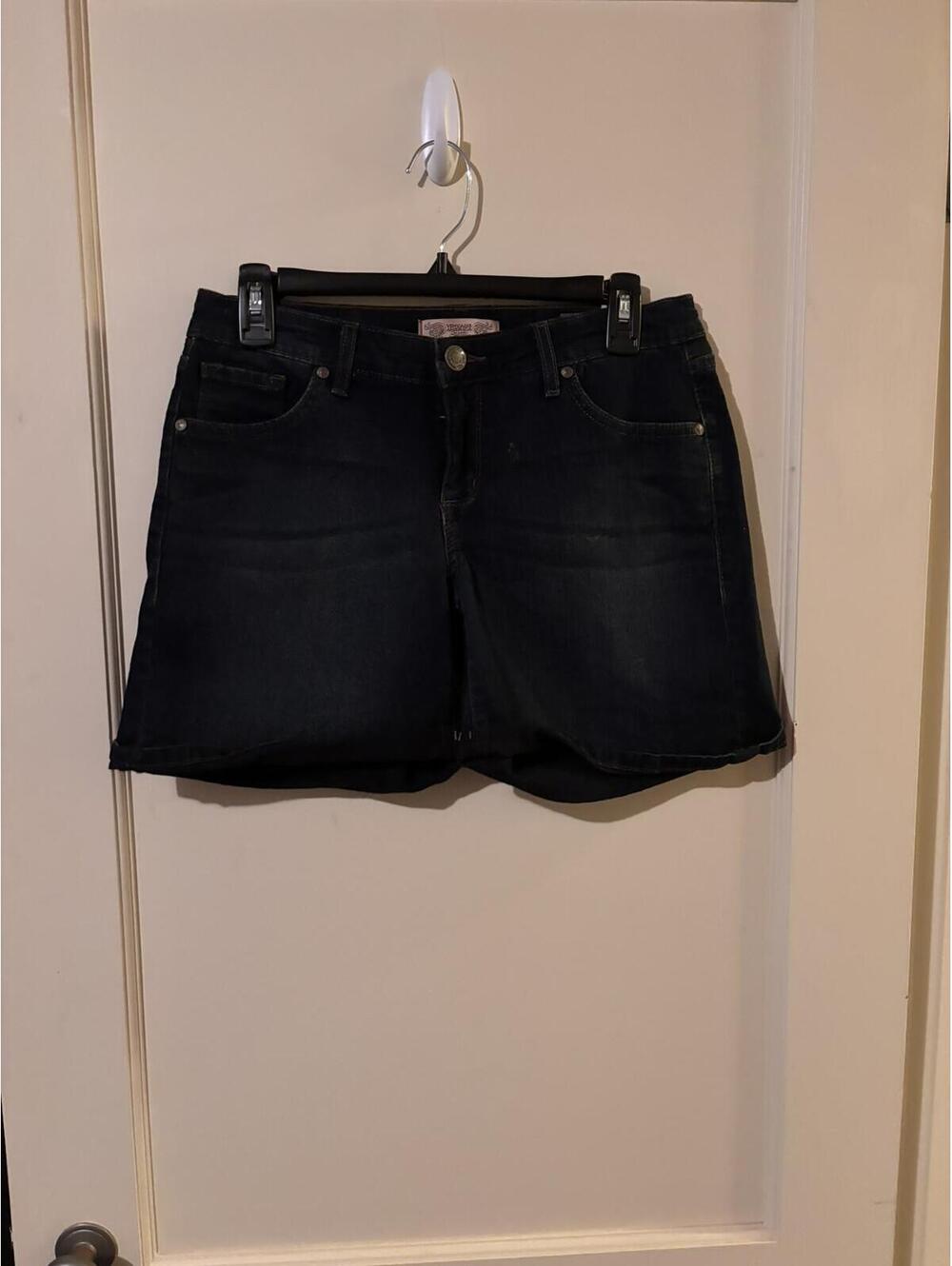 Dark Blue Denim Shorts